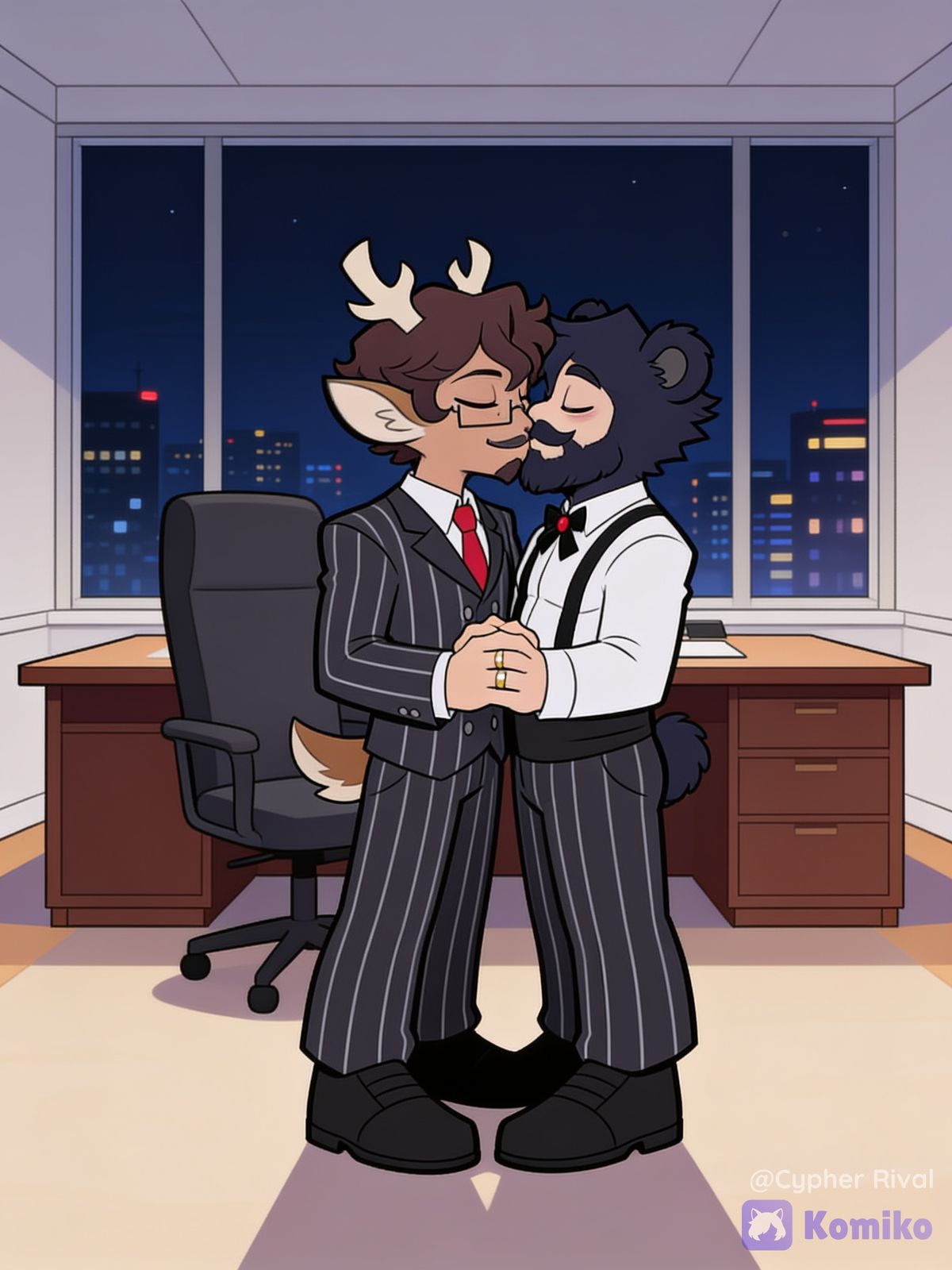 Midnight Hubby Kiss 🦌🐻💍