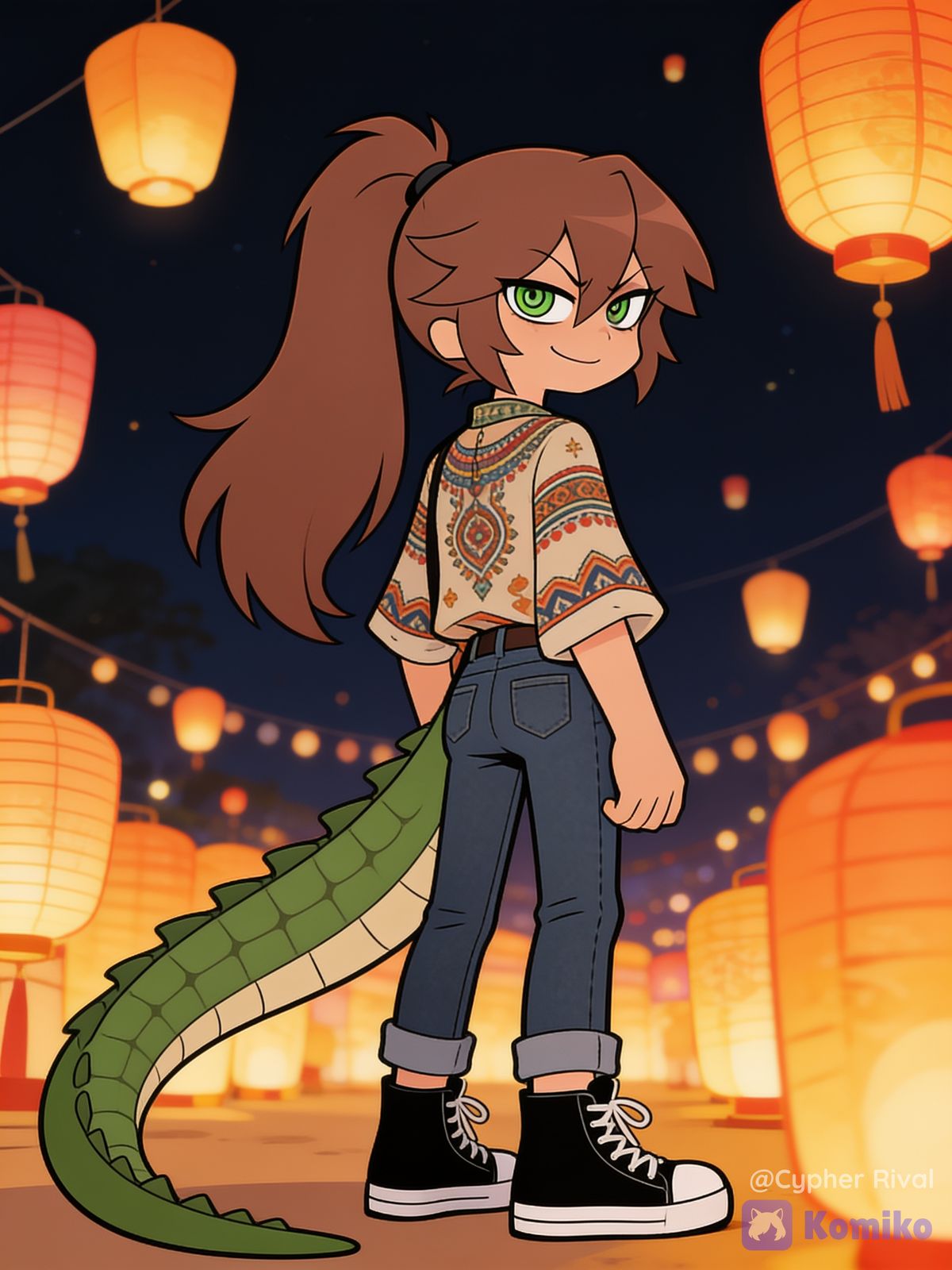 Croc Tail Lantern Magic 🐊✨