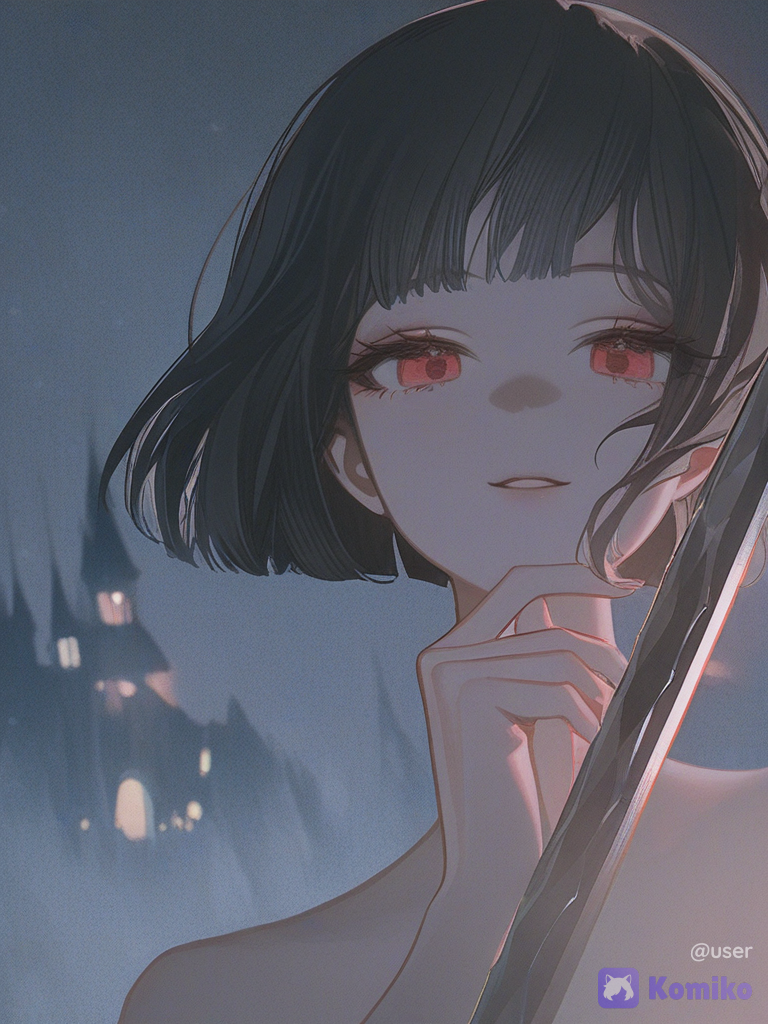 Sword Girl at Dusk 🗡️🌙