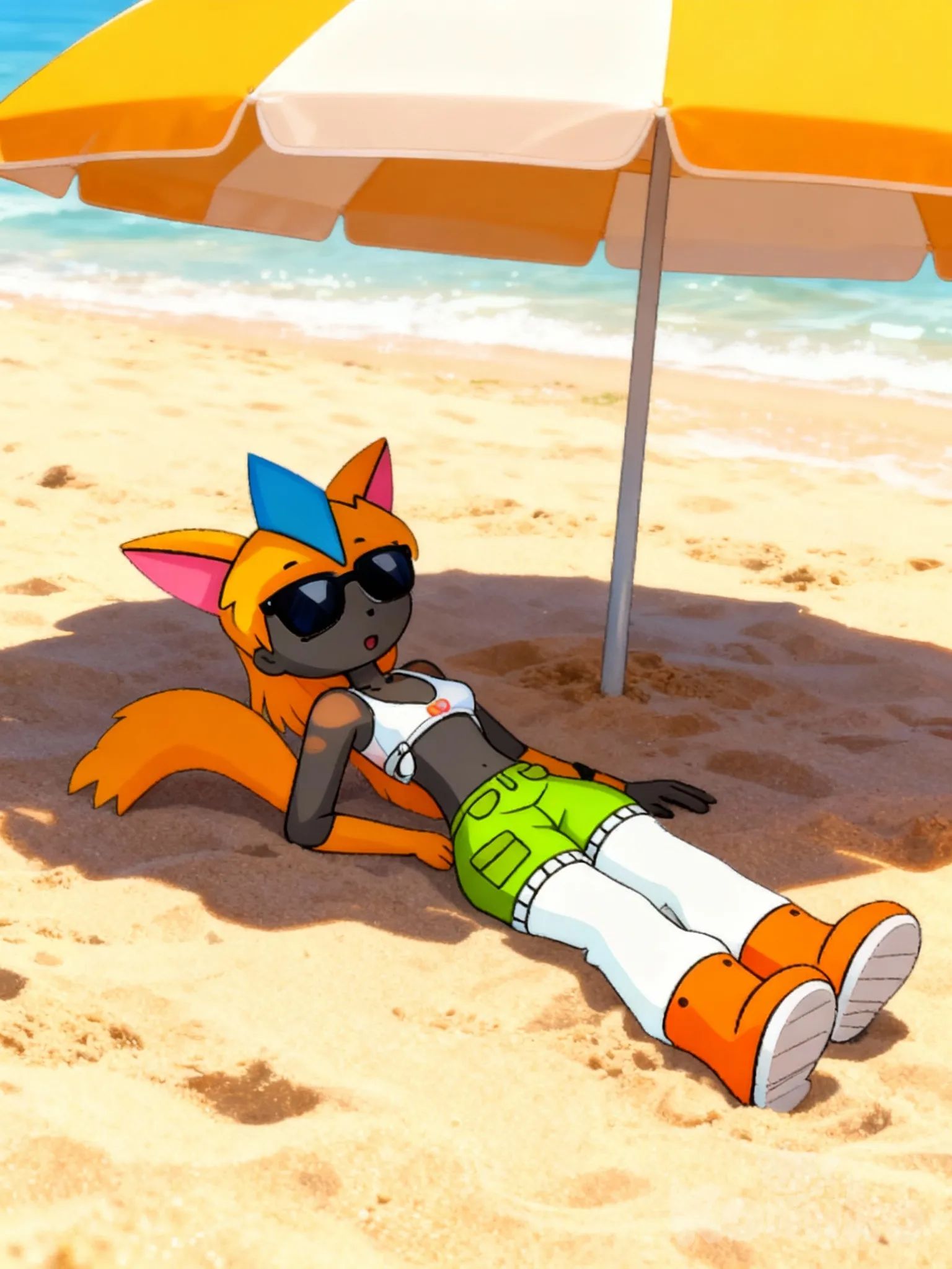 First day in beach