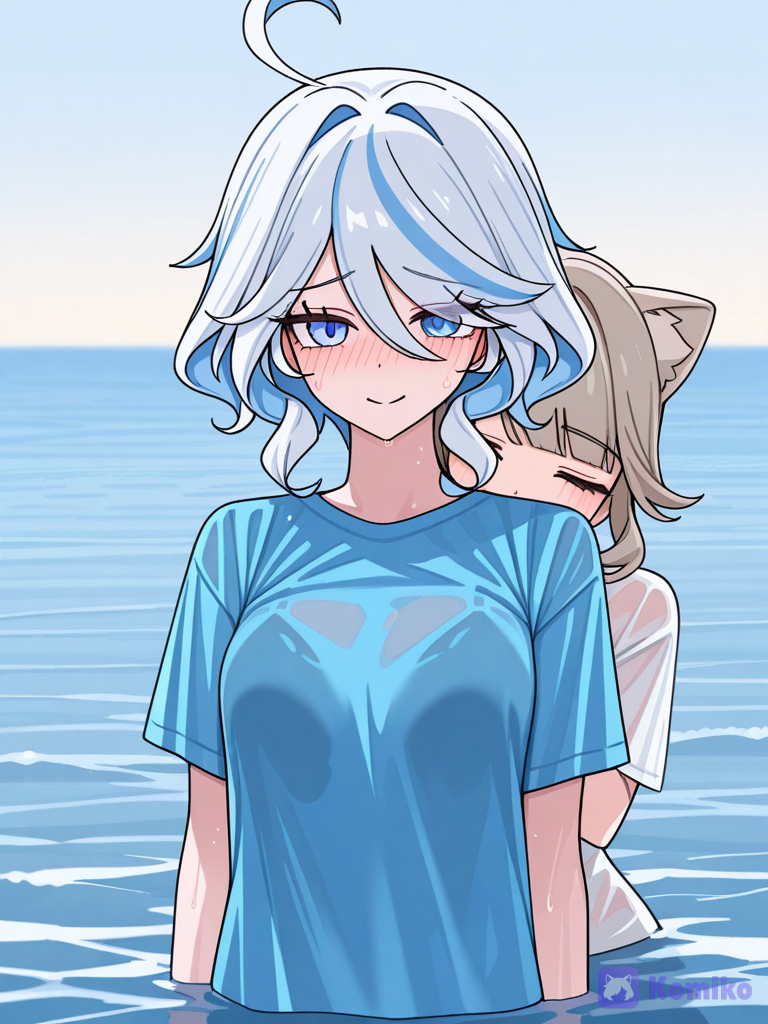 Фурина и Линетт у моря 🌊💕