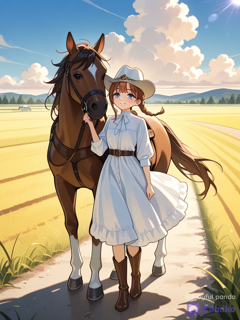 Girl and horse
