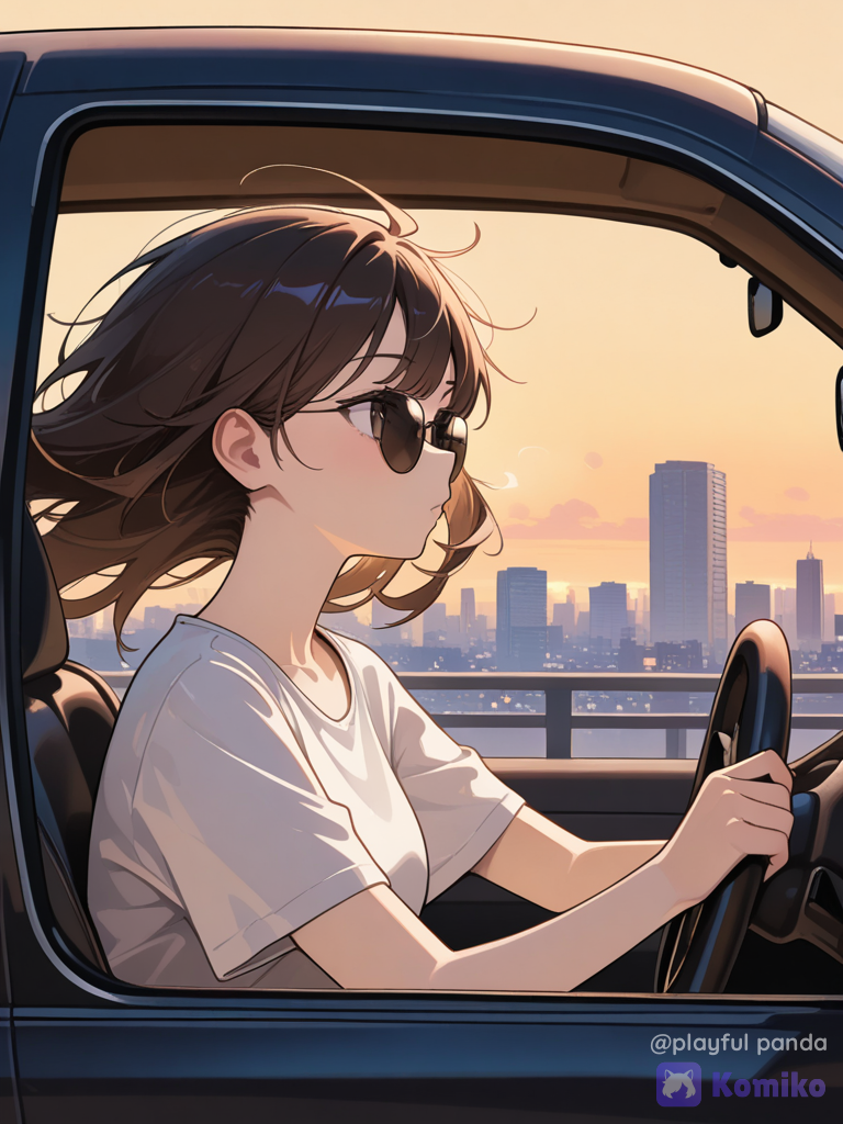 Ride car girl
