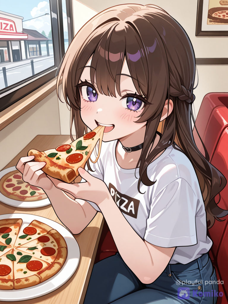 Eating girl
