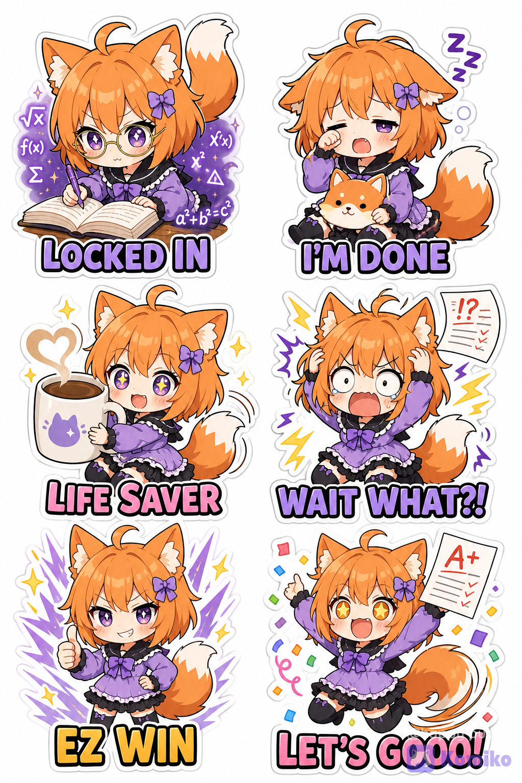 sticker super kokomi chan