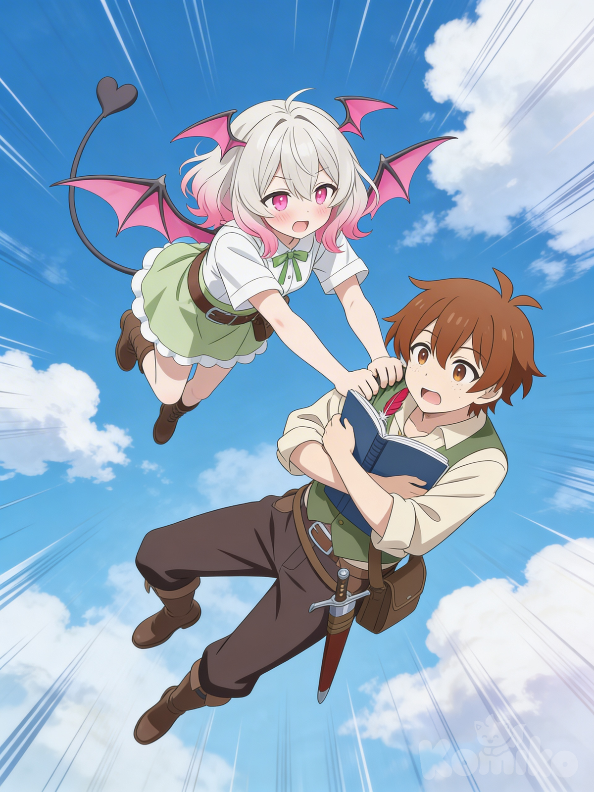 Lolisa flying with Rick
