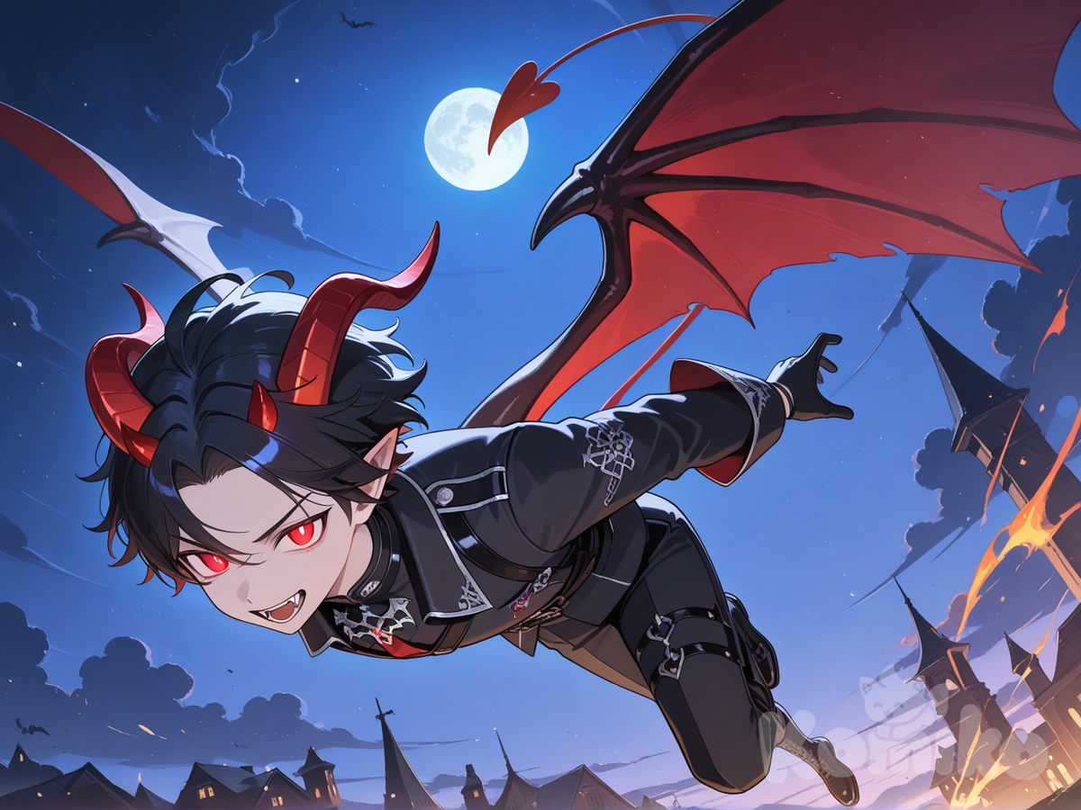 Demon flying 