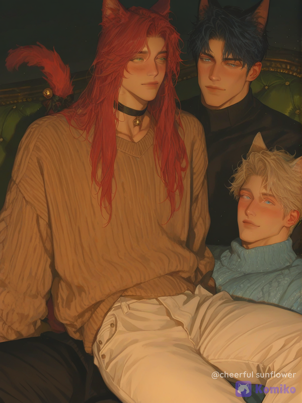 3 cat men