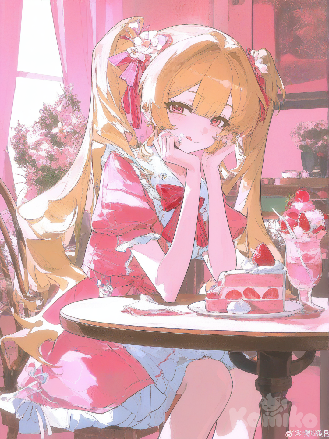 Desert with me 🍰🍓🍦
