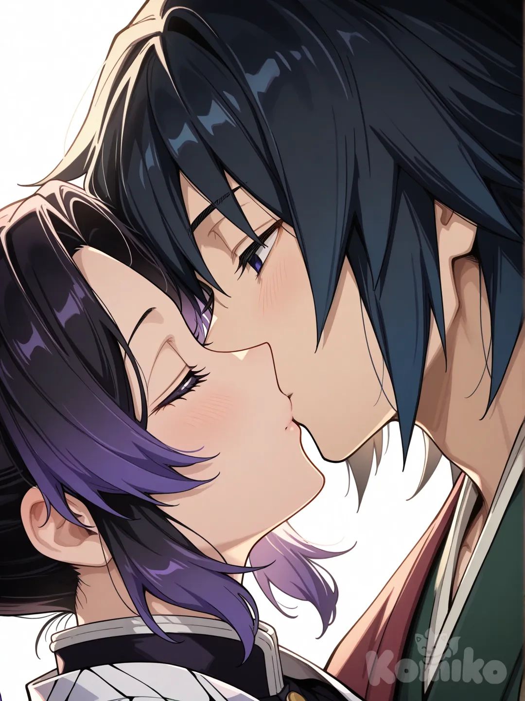 @Tomioka_Giyuu, @Kochou_Shinobu, kissing