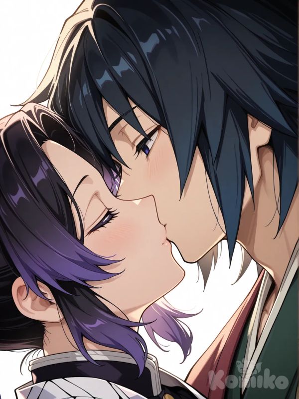 @Tomioka_Giyuu, @Kochou_Shinobu, kissing