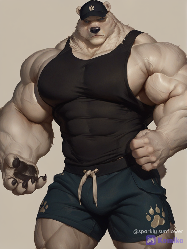 The muscular polar bear