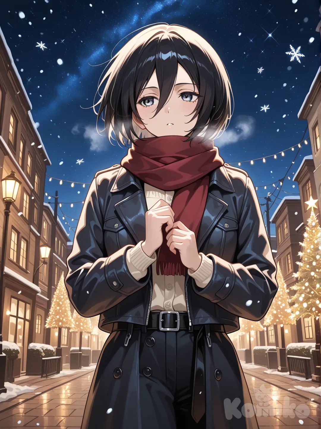 AI Art: Mikasa Ackerman | KomikoAI