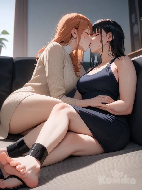 Nami & Nico Robin kiss