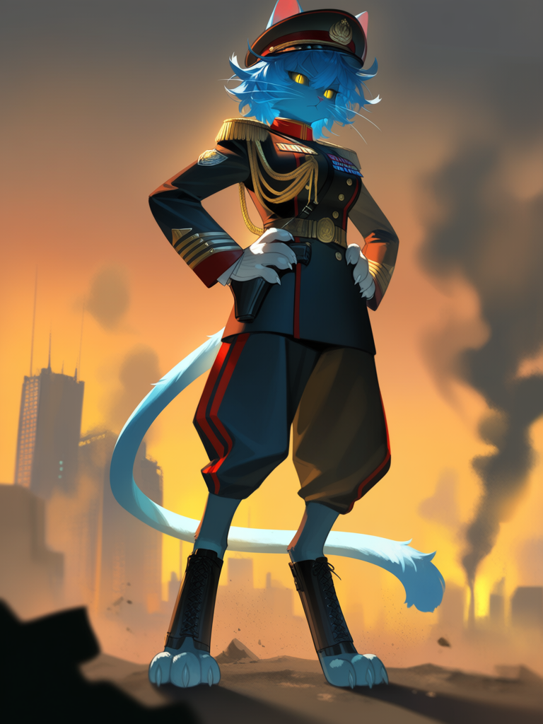 General Katnip, mandataria general del ejercito gatuno!