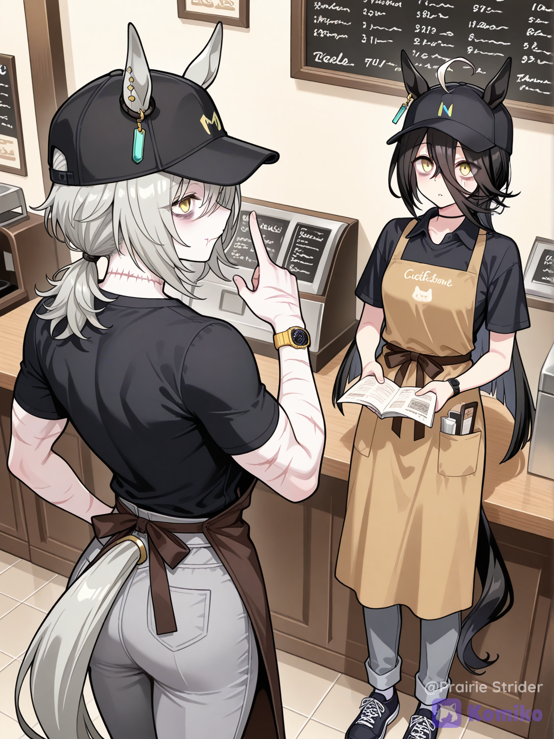 The Two Coffee lovers working together
