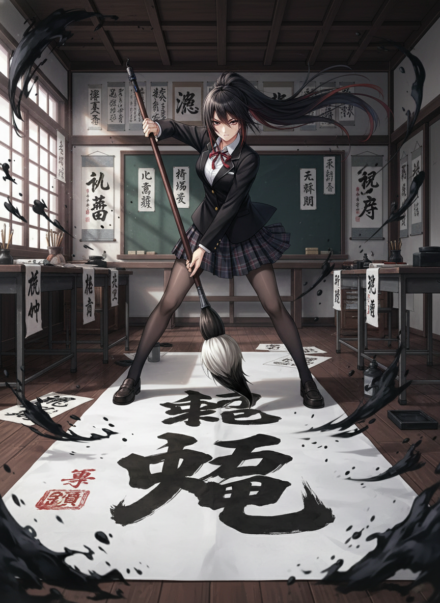Mo Xue extreme calligraphy