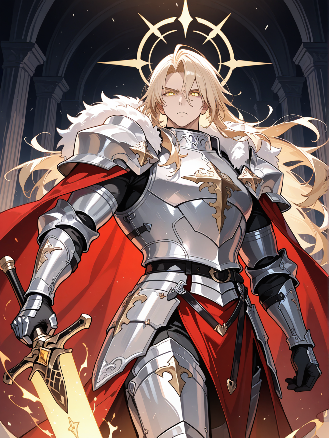 Gold angelic Knight 