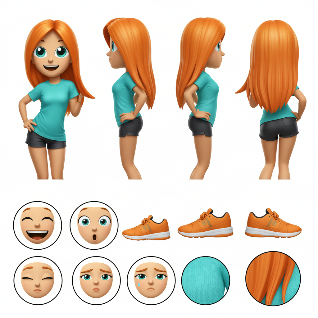 Emoji character sheet
