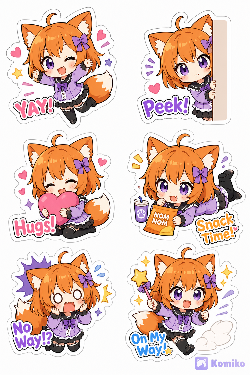 Komiko-chan Sticker Random Roll