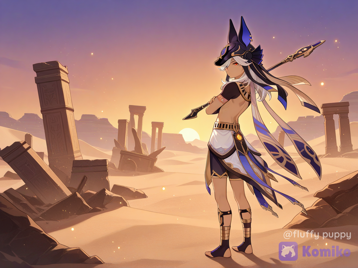 Twilight in the desert ruins