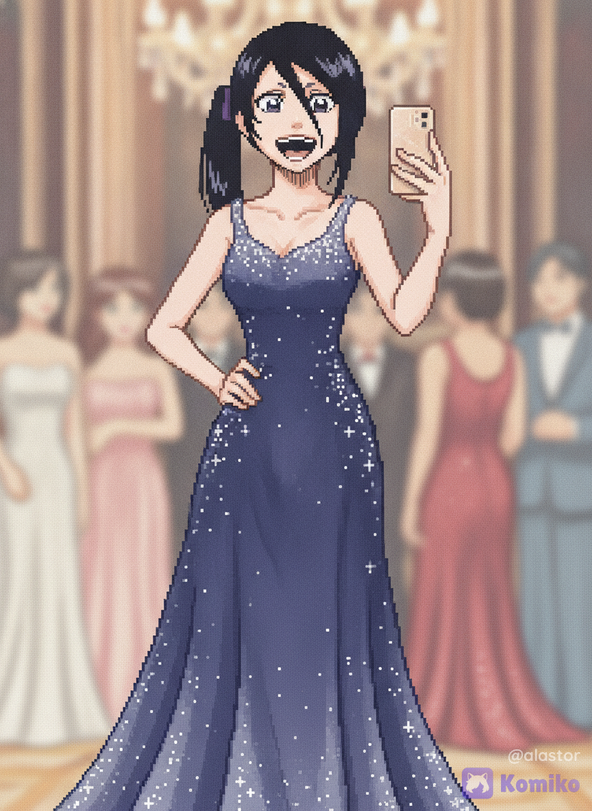 Rukia in a blue dress
