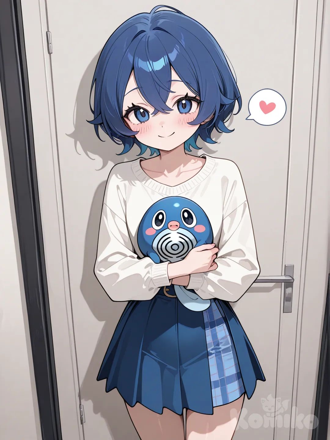 Girl with a Pokémon Poliwag