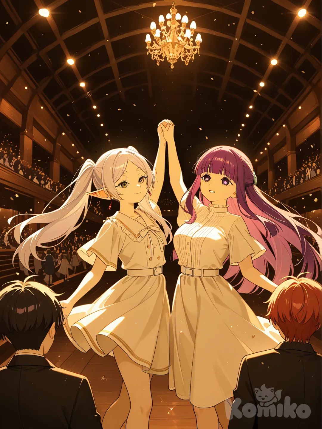 Dancing in a party