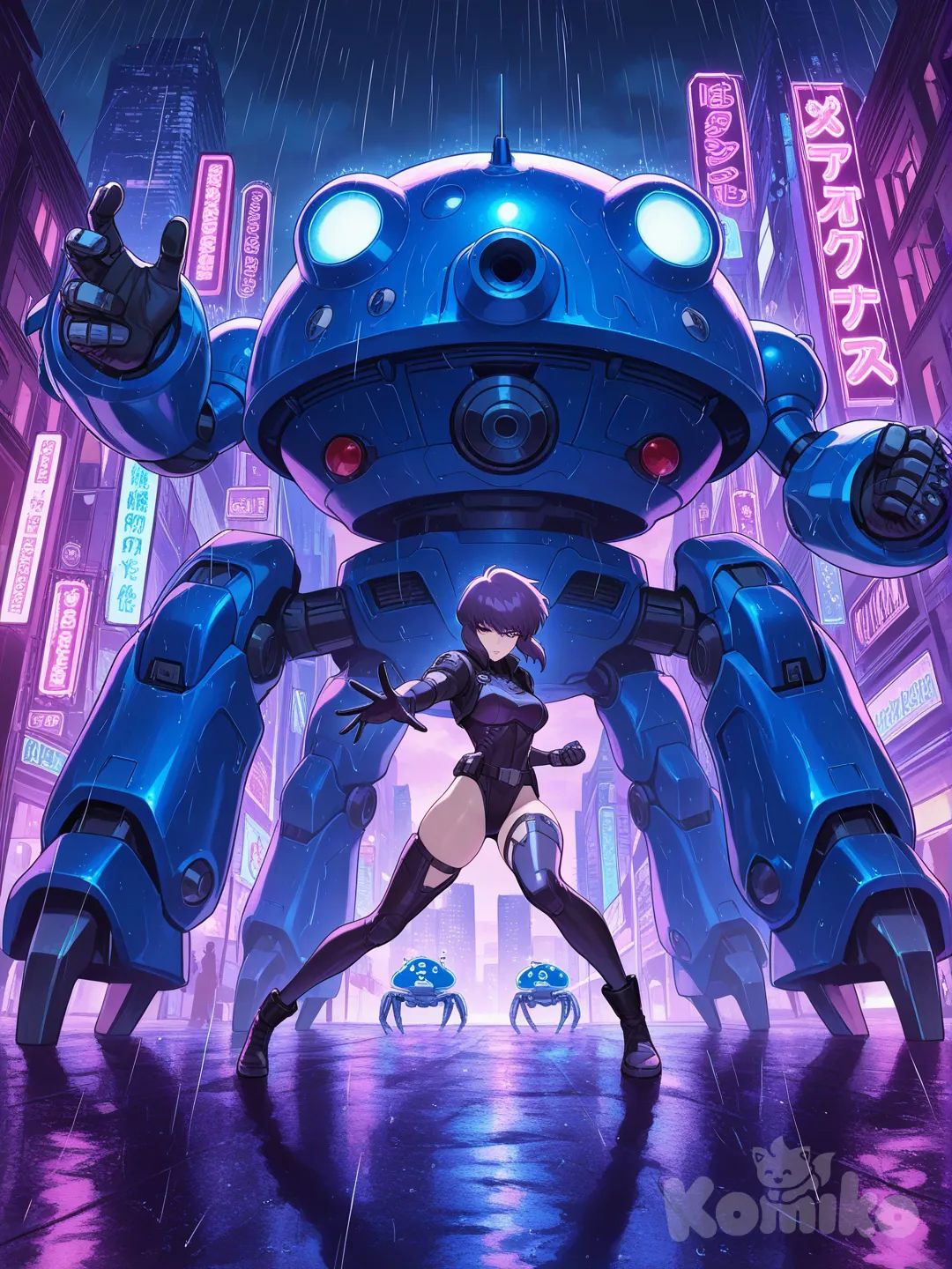kusanagi motoko, tachikoma, tank