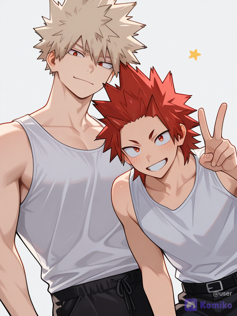 KiriBaku Peace Vibes ✌️😄