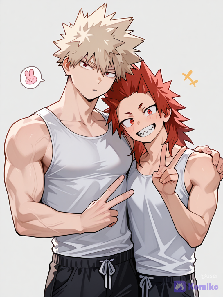 KiriBaku Peace Vibes ✌️😄
