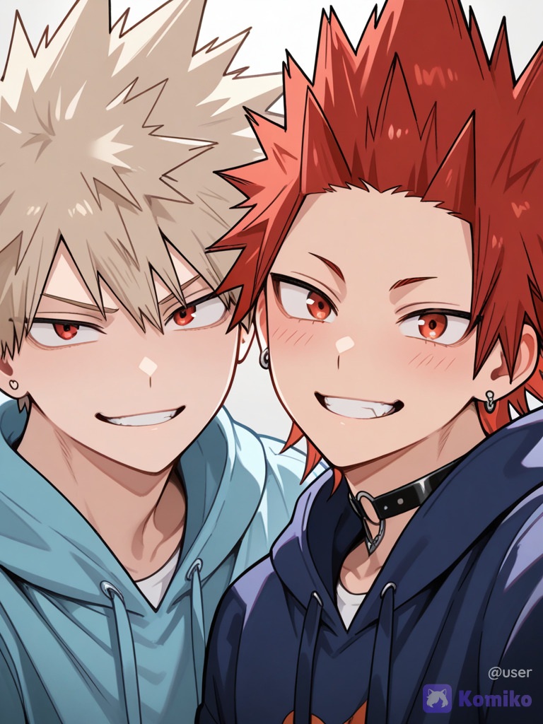 KiriBaku Cozy Selfie! 😊✌️