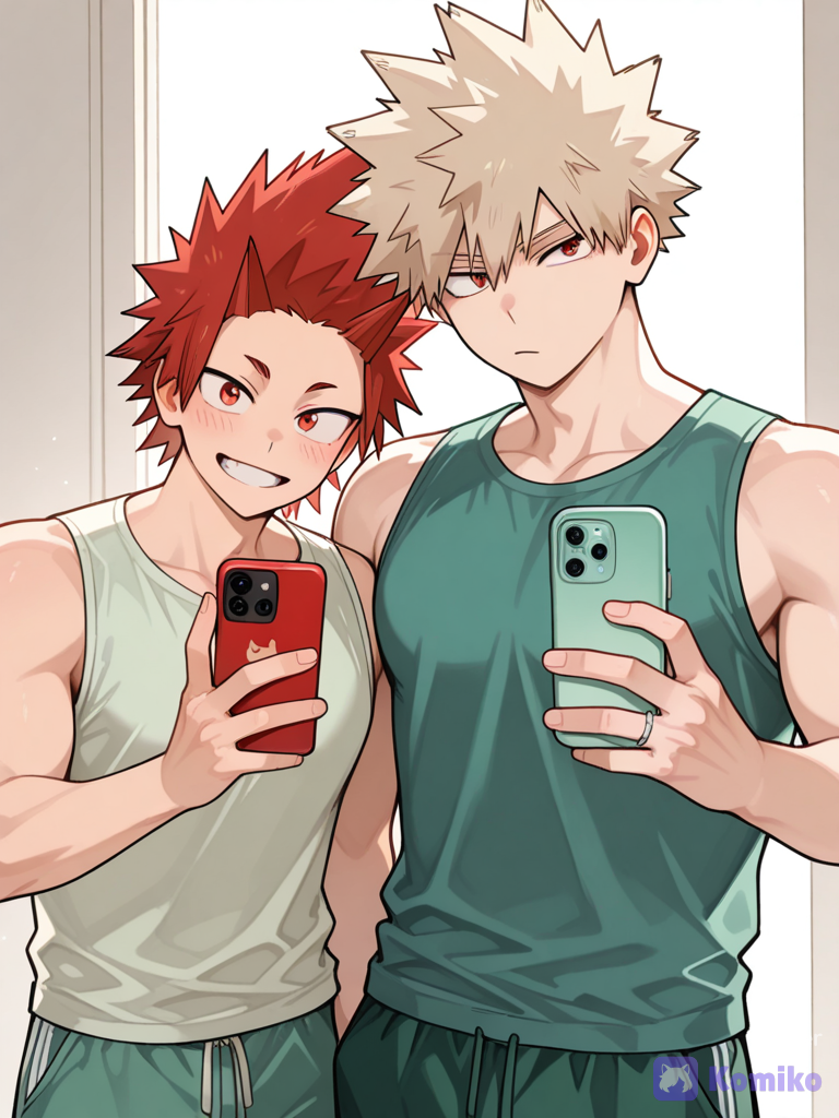 KiriBaku Couple Selfie Vibes 📱💕