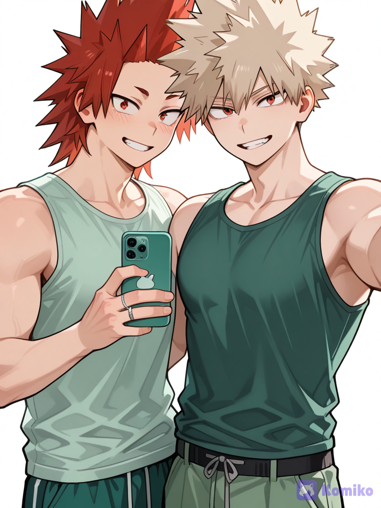 KiriBaku Couple Selfie Vibes 📱💕