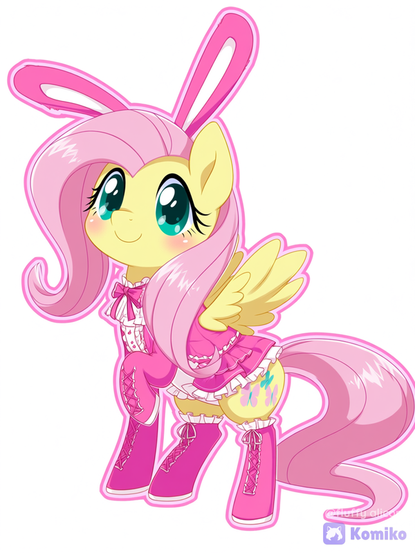 Fluttershy’s Cute Pink Dress