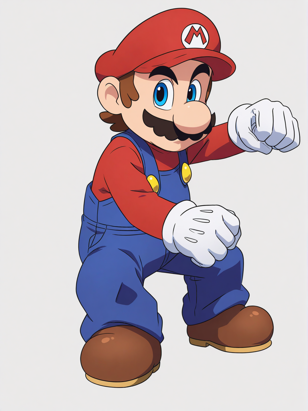 Anime Mario's Cute Fist Bump! ✨