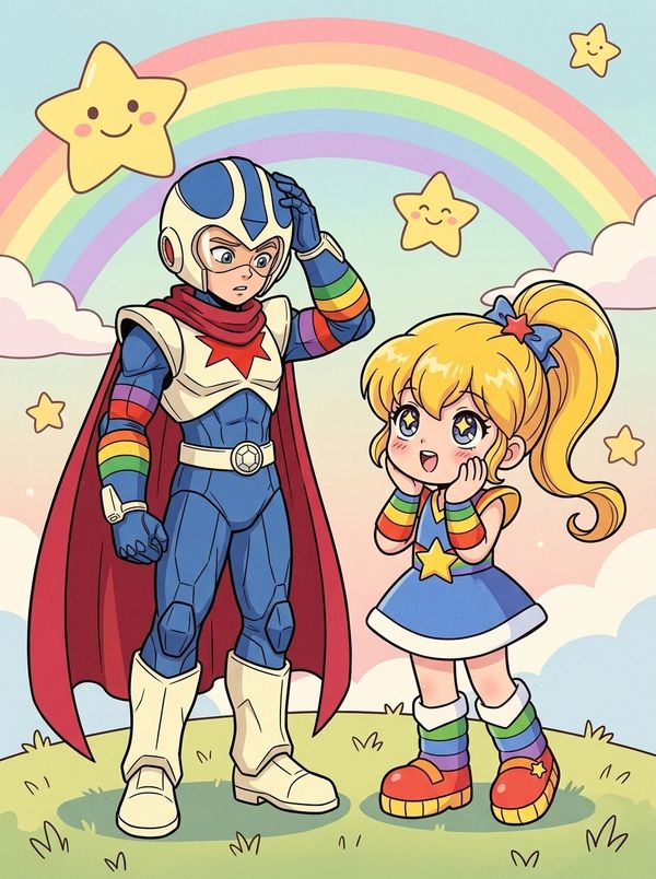 Rainbow Brite Meets Space Warrior Krys