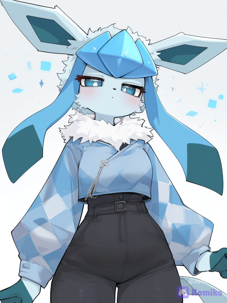 Glaceon's new outfit!