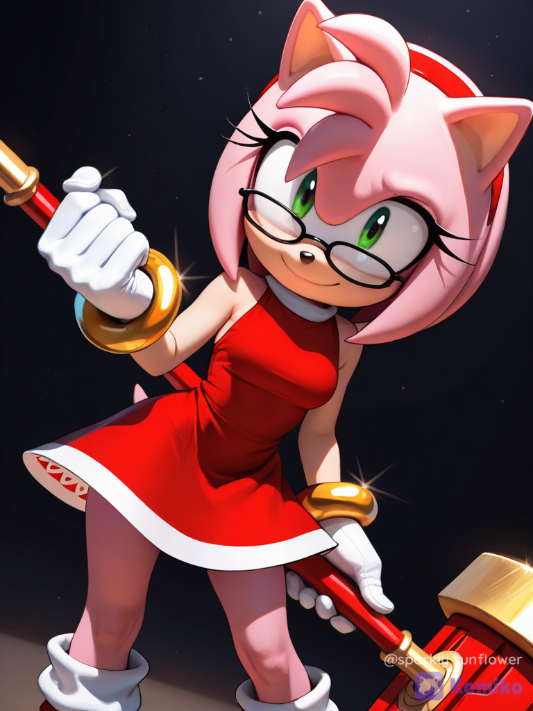 Amy con anteojos
