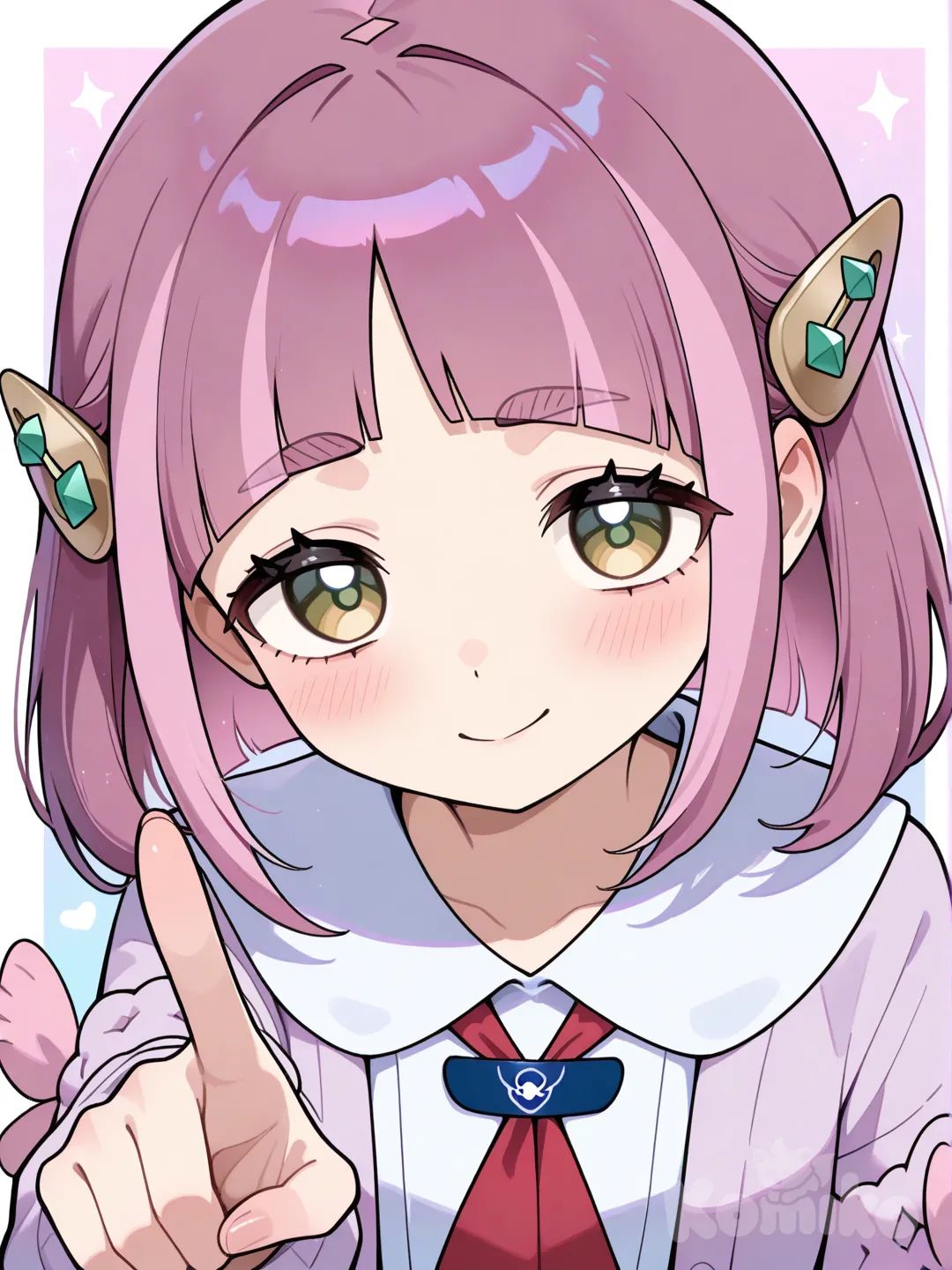 @Lacey_(Pokemon), pointing at viewer kawaii