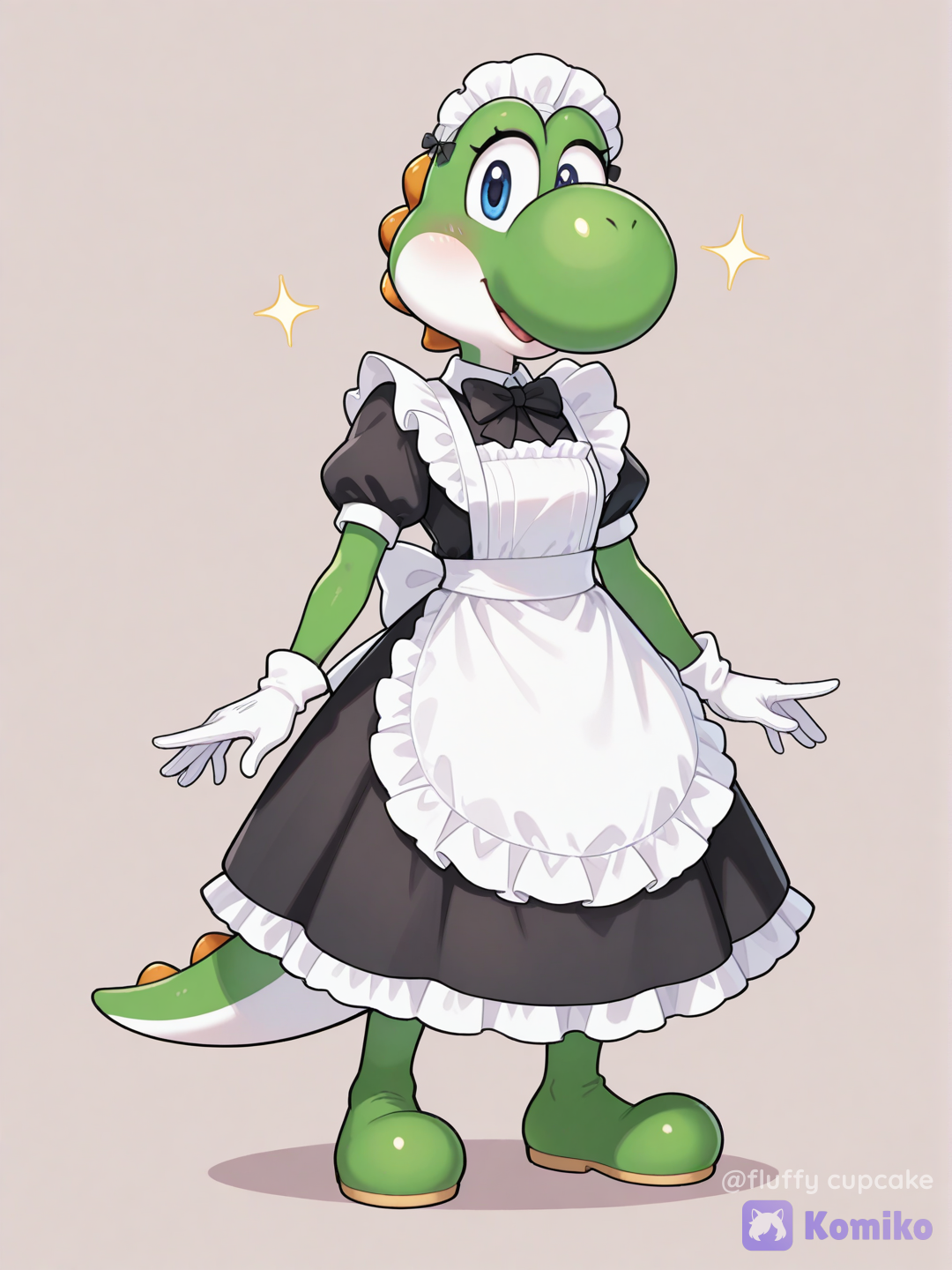 Maid Yoshi ready to service