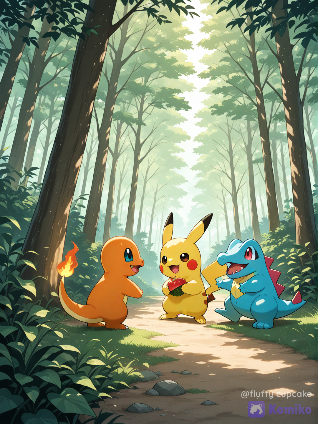 Friends in the forest