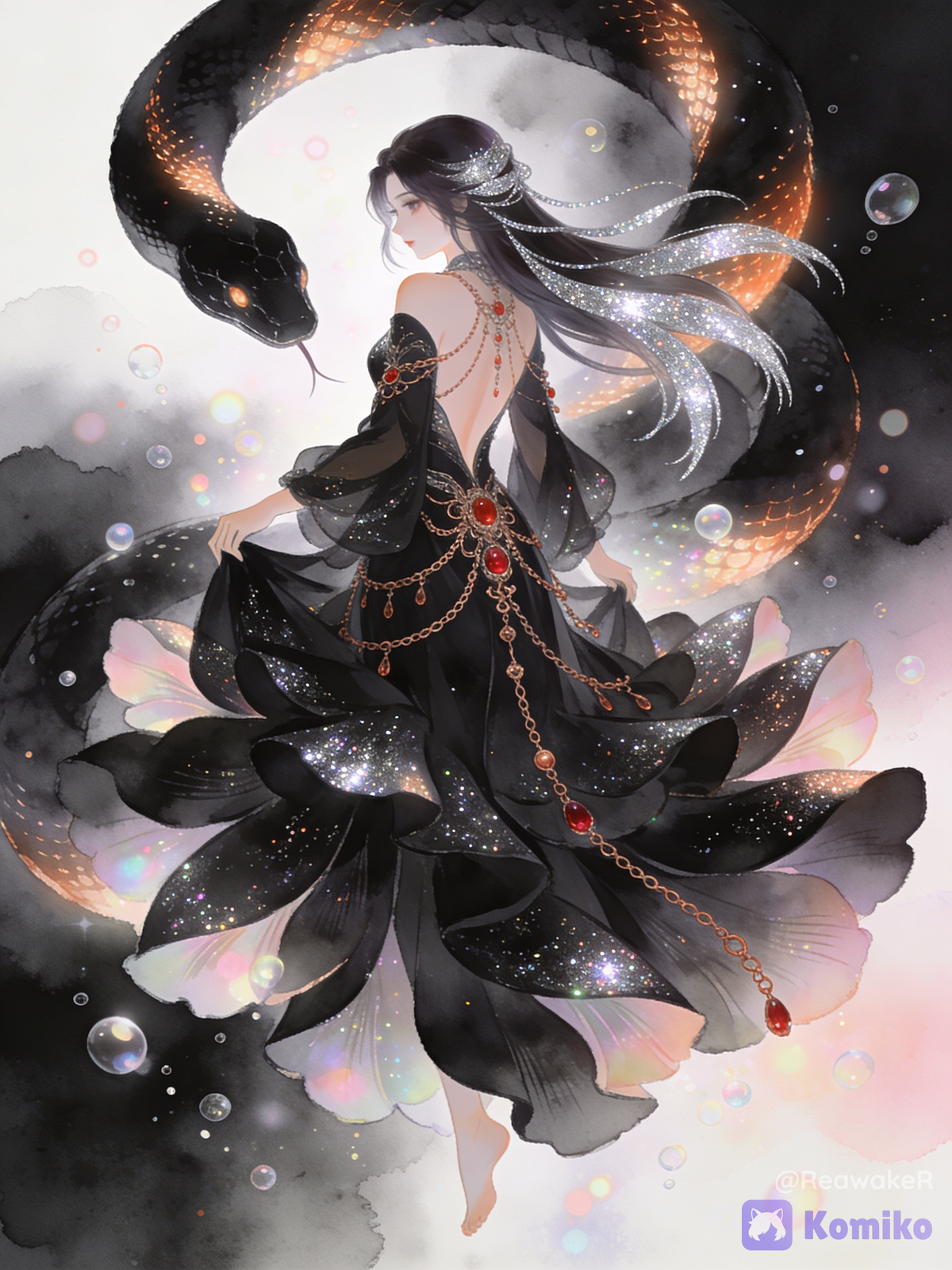 Obsidian, Copper, and Rubies