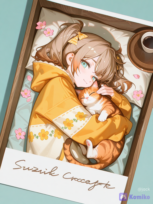 Suzuki y su gatito ☕🐱