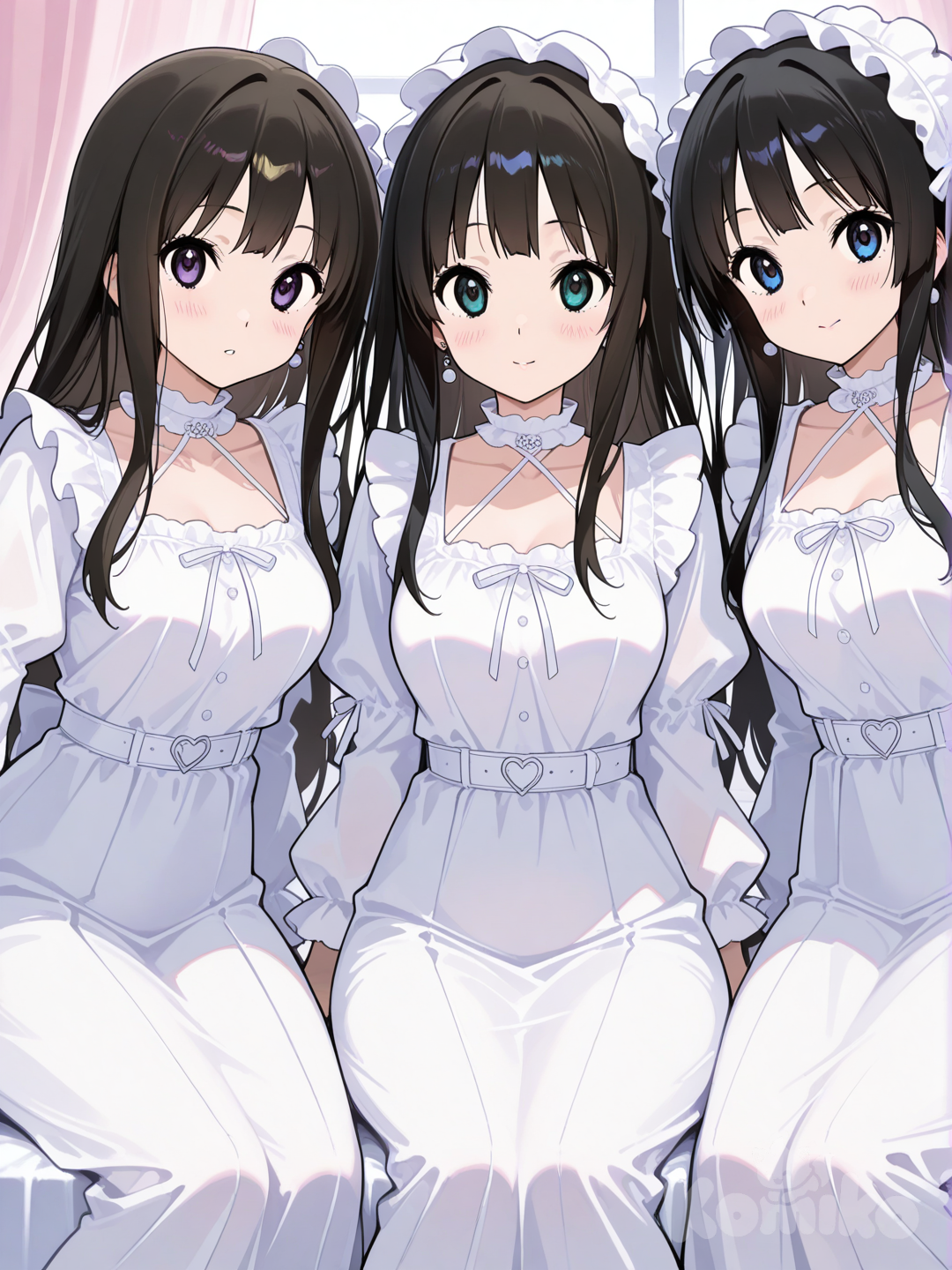 shibuya rin, chitanda eru, akiyama mio,  3people