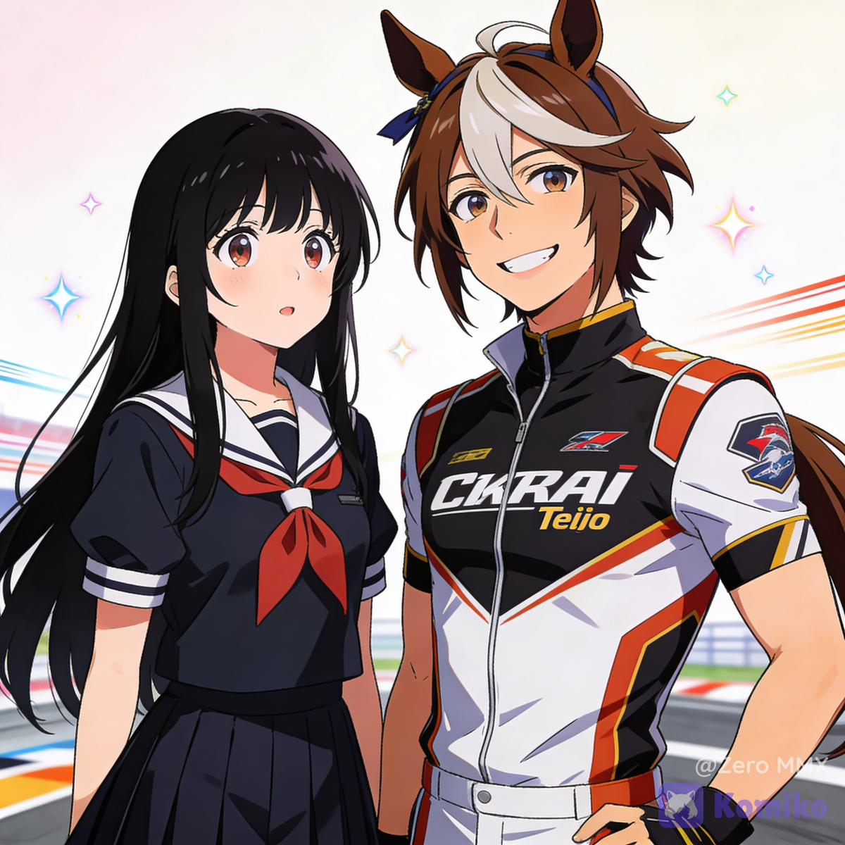 Chitanda Eru and Tokai Teio