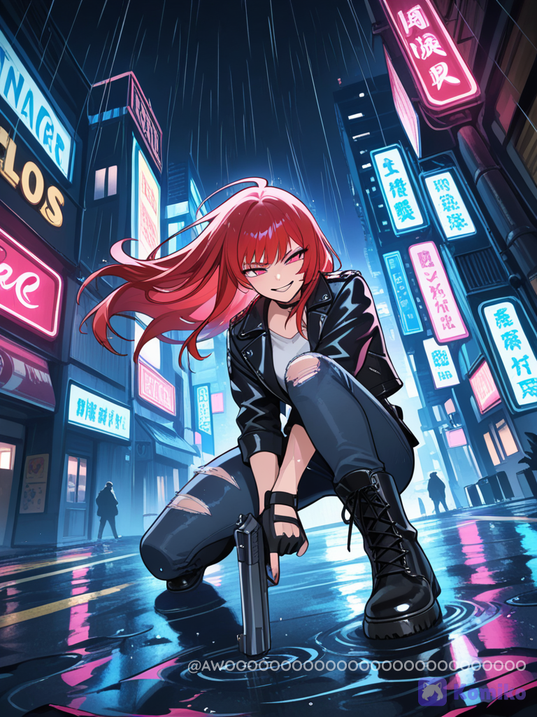 Rainy Nights & Rebel Smiles 🌧️🔫