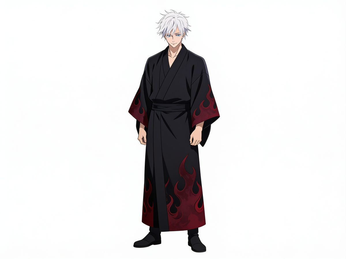 Gojo's Flame Kimono Vibes 🔥 (´▽`ʃ♡ƪ)