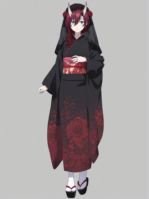 Dark oni girl bride