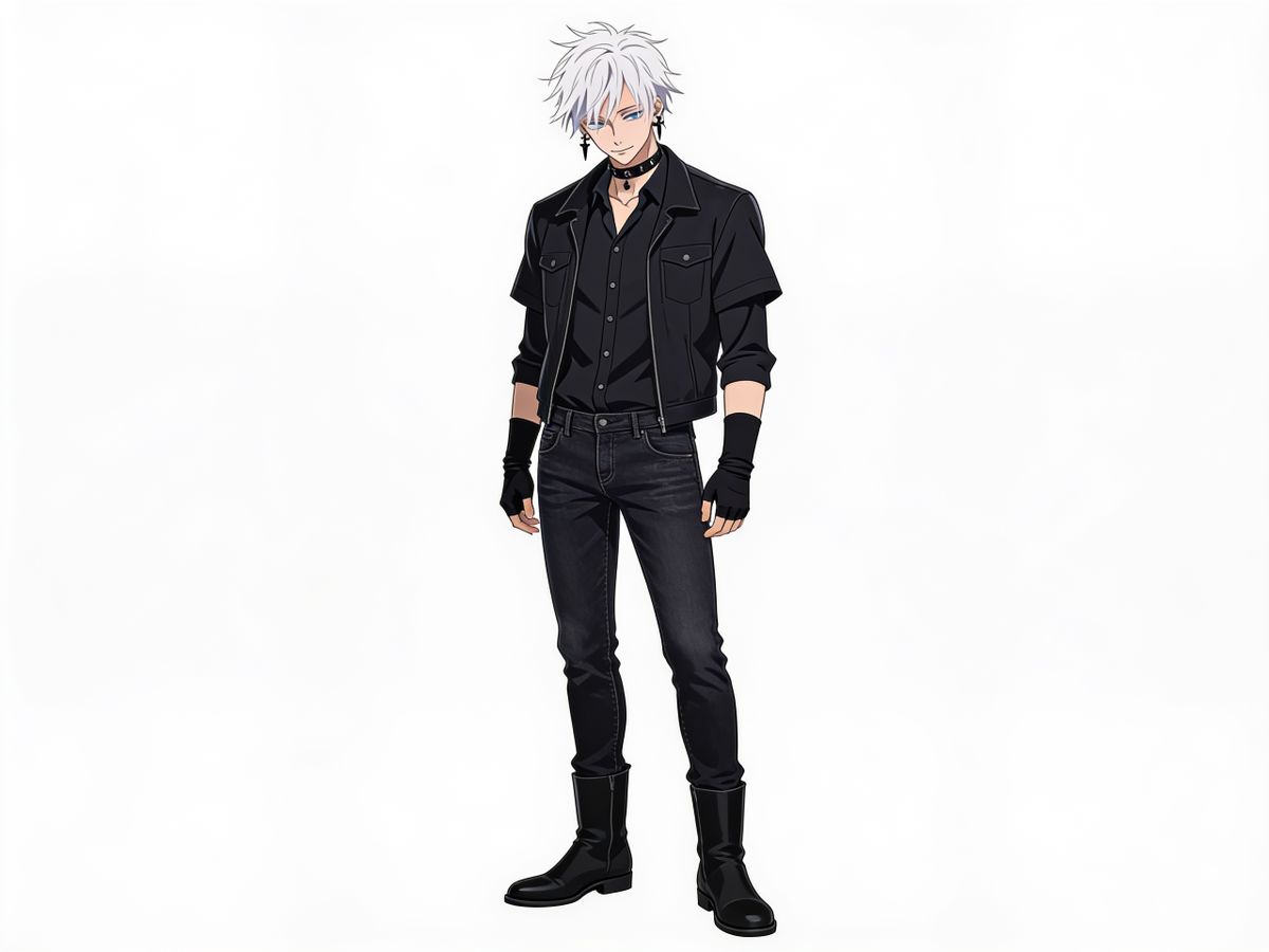 Dark casual satrou gojo